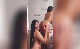 Sofya and Patricia sexys lesbians real